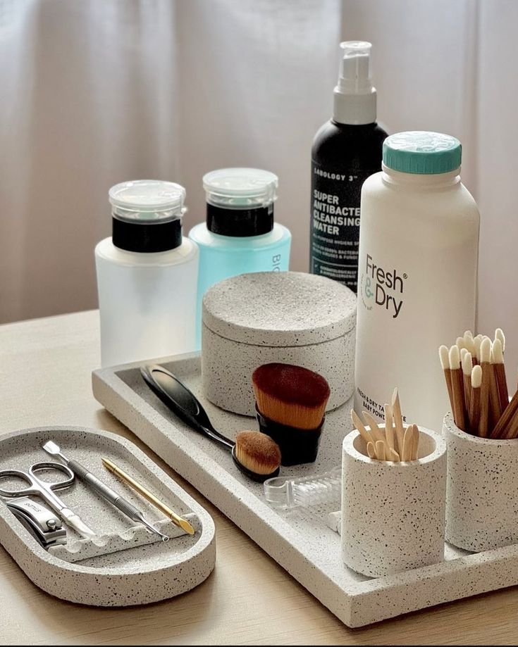 Essential nail care products for repairing brittle nails, including cuticle oil, nail serum, and gentle manicure tools