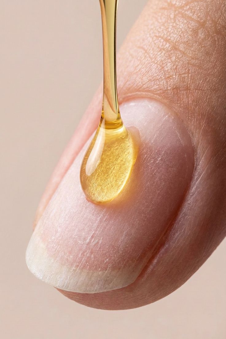 Moisturizing hands and nails with rich hand cream to support soft skin and stronger natural nails.