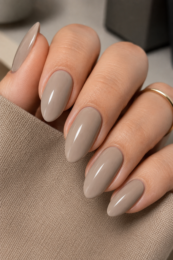 Modern Stone Neutral nail color, a cool-toned inspiration for chic nude nail ideas.