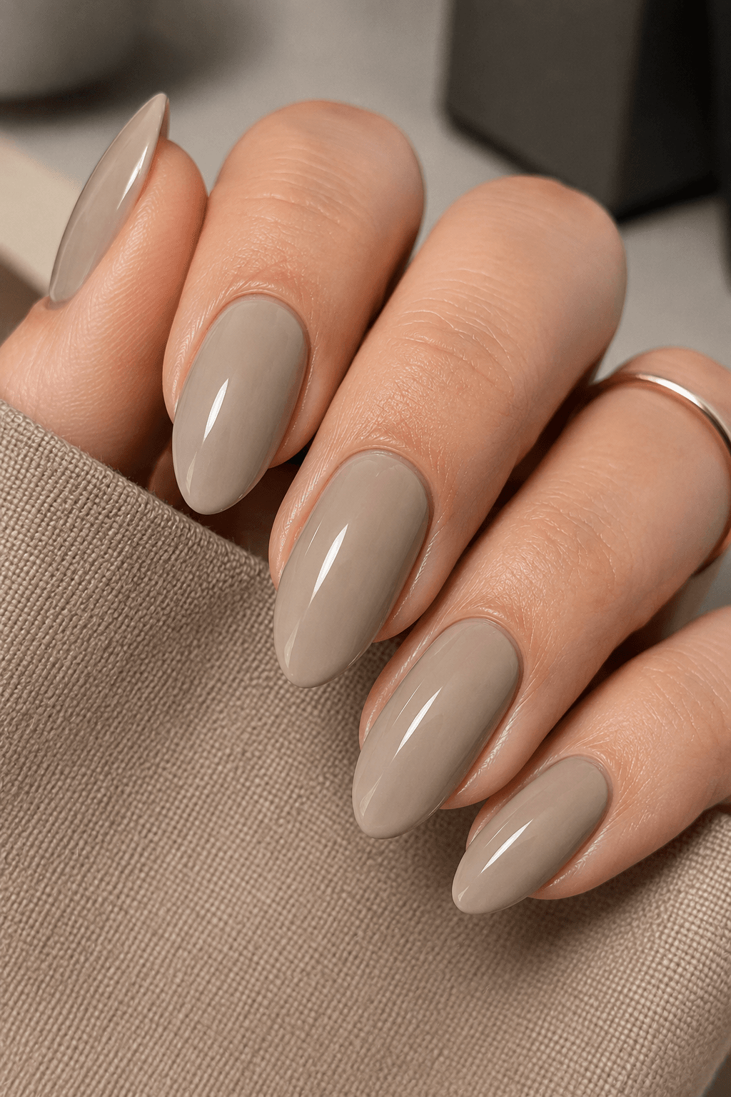 Modern Stone Neutral nail color, a cool-toned inspiration for chic nude nail ideas.