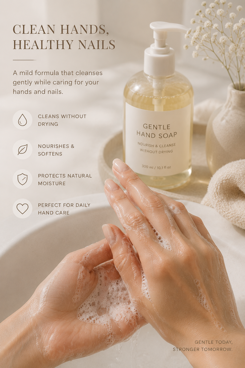 Proper hand washing and hygiene tips that help protect nails and support a healthy daily nail care routine.