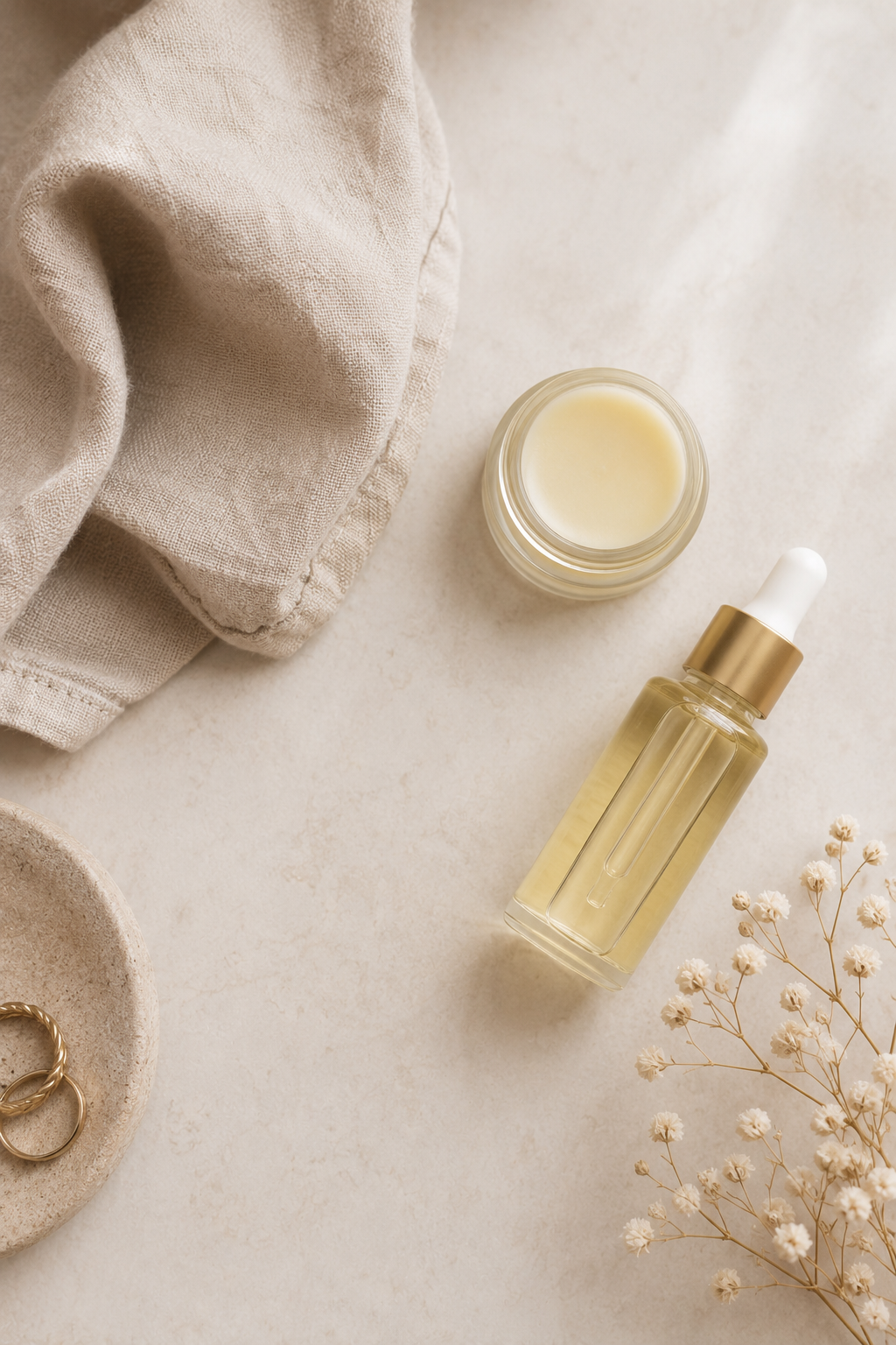 Nightly hand care routine with cuticle oil and balm to help prevent hangnails from recurring.