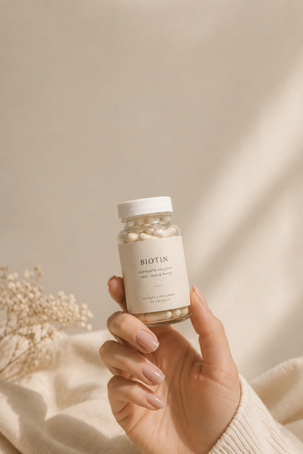 Best nail vitamins for growth styled in a quiet luxury nail care routine