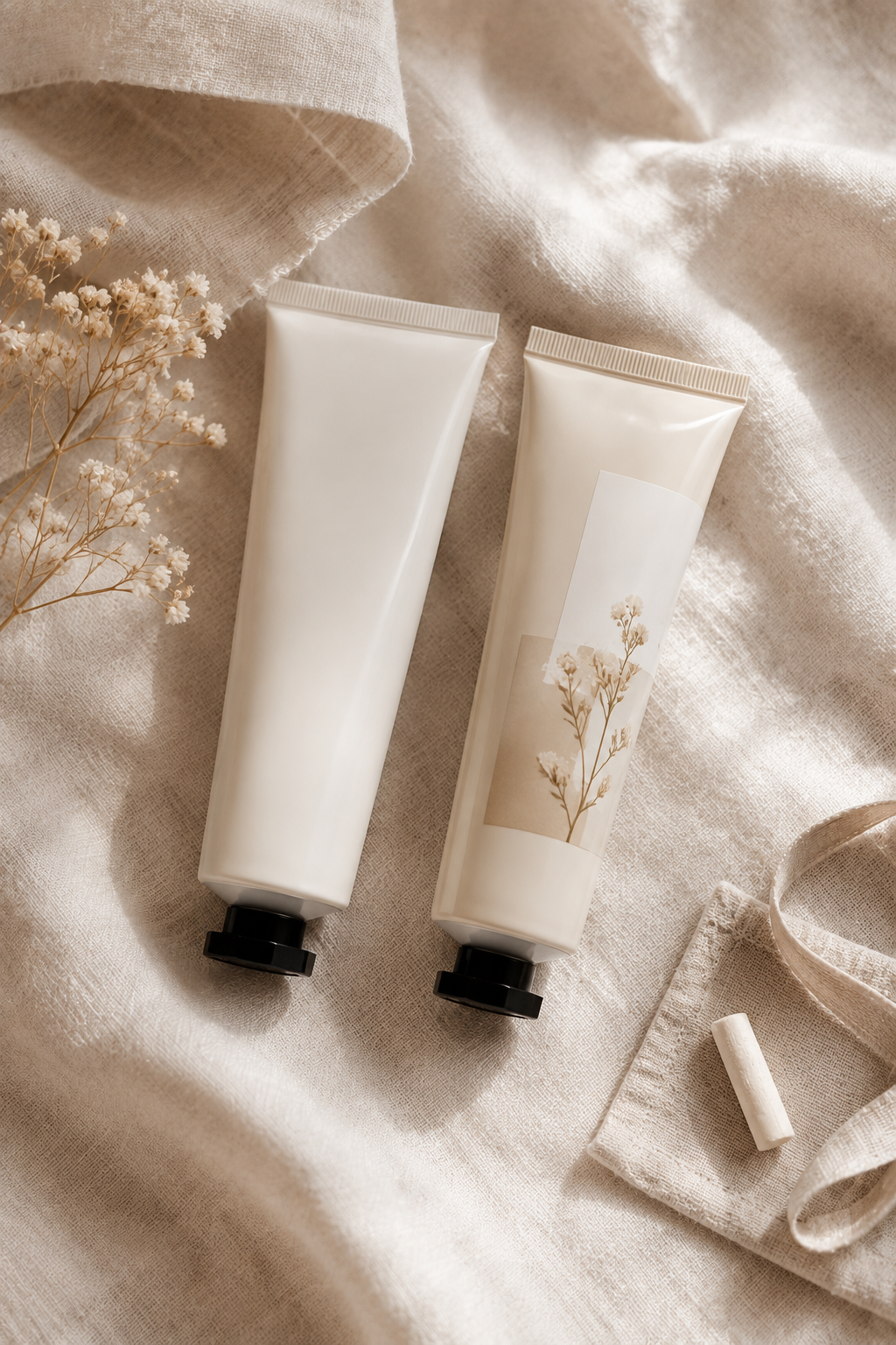 Fragrance-free and scented hand creams styled together for choosing the right classroom hand care option.